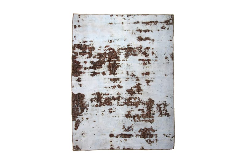 Håndknyttet Vintage Matte Ull Blå/Brun 140x195 cm - Ullteppe - Håndvevde tepper