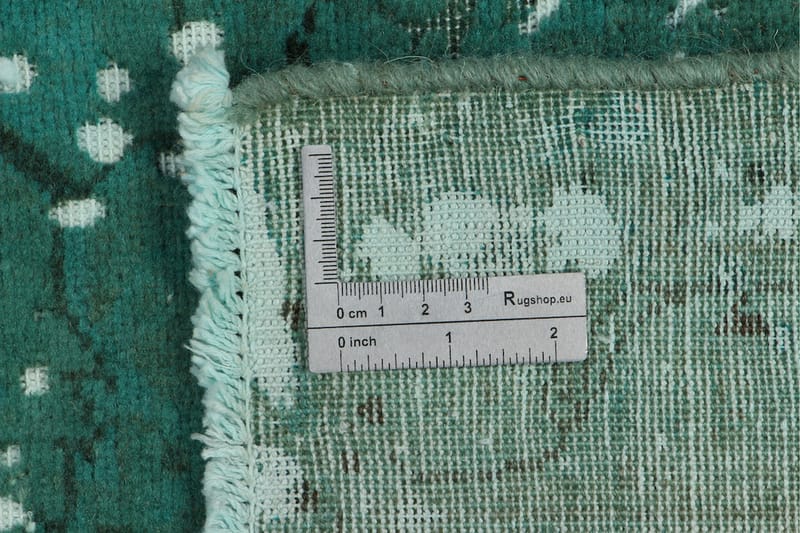 Håndknyttet Vintage Matte Ull Grønn 192x270 cm - Ullteppe - Håndvevde tepper