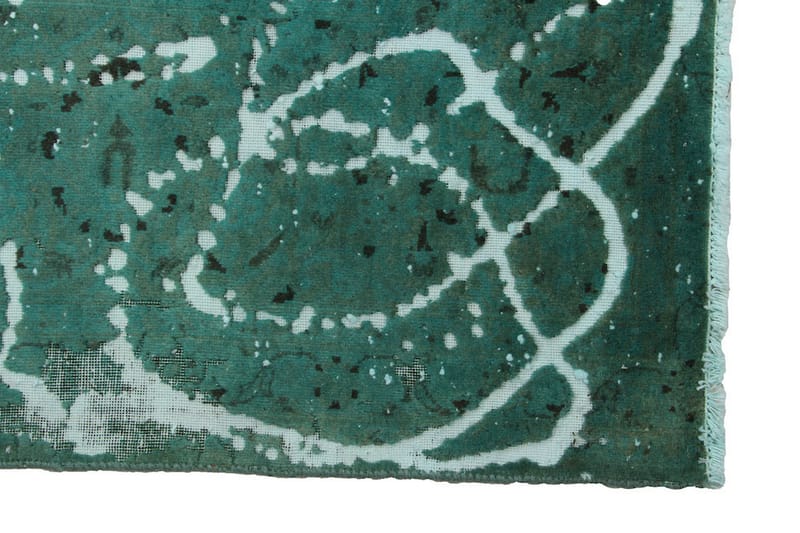 Håndknyttet Vintage Matte Ull Grønn 192x270 cm - Ullteppe - Håndvevde tepper