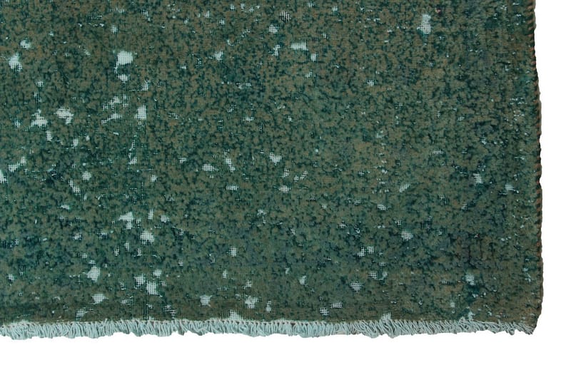 Håndknyttet Vintage Matte Ull Grønn 218x205 cm - Ullteppe - Håndvevde tepper