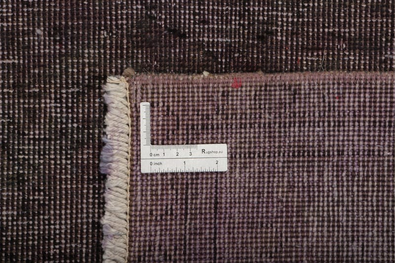 Håndknyttet Vintage Matte Ull Lilla 140x190cm - Ullteppe - Håndvevde tepper