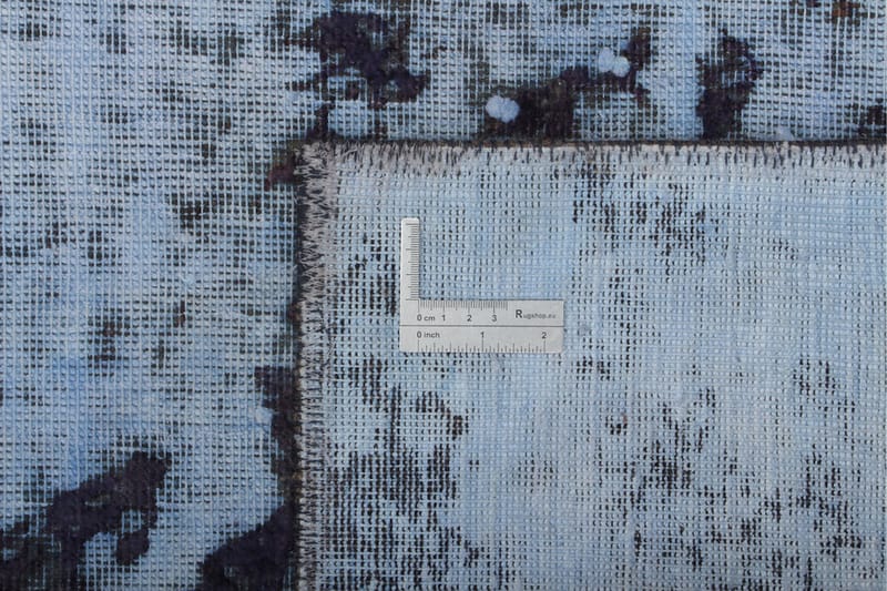 Håndknyttet Vintage Matte Ull Mørkeblå 136x192 cm - Ullteppe - Håndvevde tepper