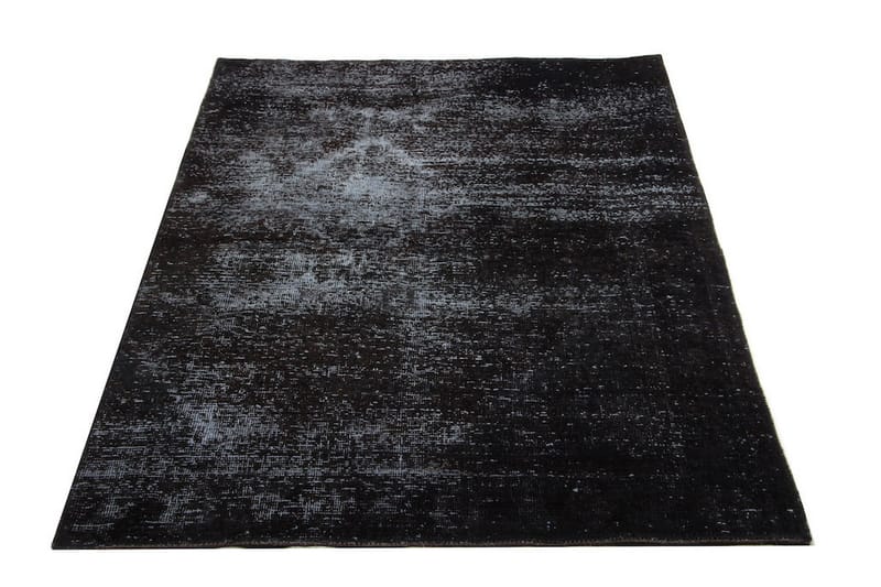 Håndknyttet Vintage Matte Ull Mørkegrå 100x156 cm - Tekstiler - Tepper & Matter - Moderne tepper - Ullteppe