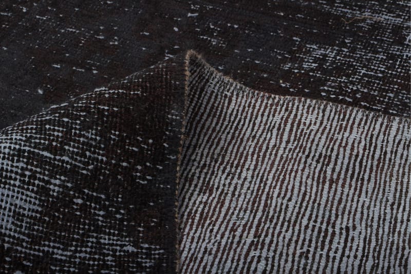 Håndknyttet Vintage Matte Ull Mørkegrå 100x156 cm - Ullteppe - Håndvevde tepper
