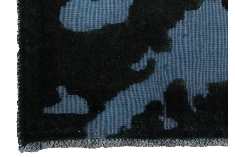 Håndknyttet Vintage Matte Ull Mørkegrønn/Blå 190x267 cm - Ullteppe - Håndvevde tepper