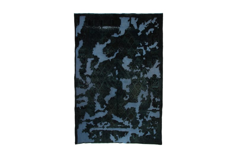Håndknyttet Vintage Matte Ull Mørkegrønn/Blå 209x308 cm - Ullteppe - Håndvevde tepper