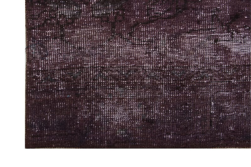 Håndknyttet Vintage Matte Ull Mørkelilla 122x168 cm - Ullteppe - Håndvevde tepper