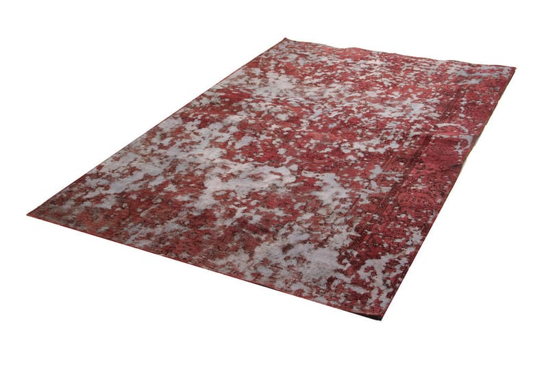 Håndknyttet Vintage Matte Ull Rød 130x206 cm - Ullteppe - Håndvevde tepper