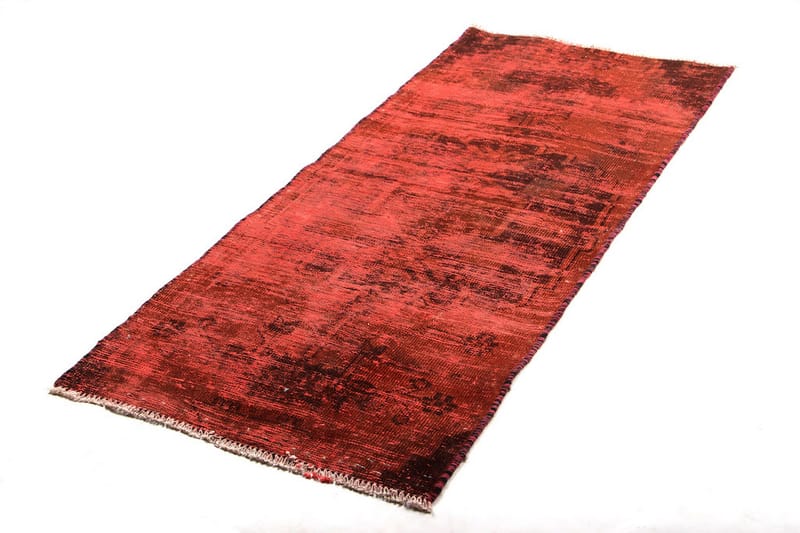 Håndknyttet Vintage Matte Ull Rød 65x157cm - Ullteppe - Håndvevde tepper