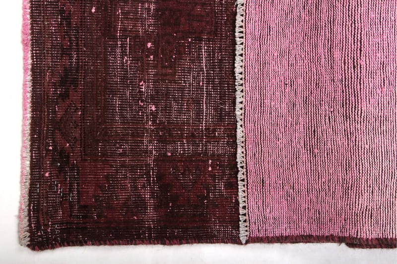Håndknyttet Vintage Matte Ull Rød 95x191cm - Ullteppe - Håndvevde tepper