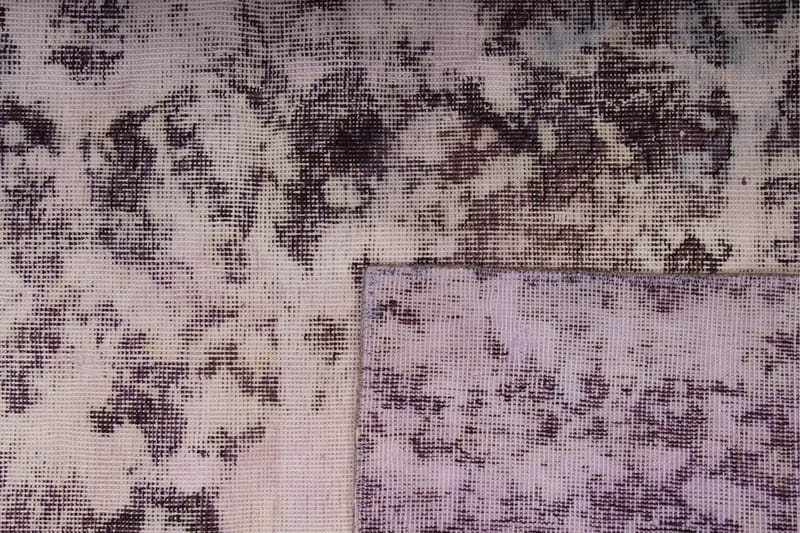 Håndknyttet Vintage Matte Ull Rosa/Mørkelilla 121x187 cm - Ullteppe - Håndvevde tepper