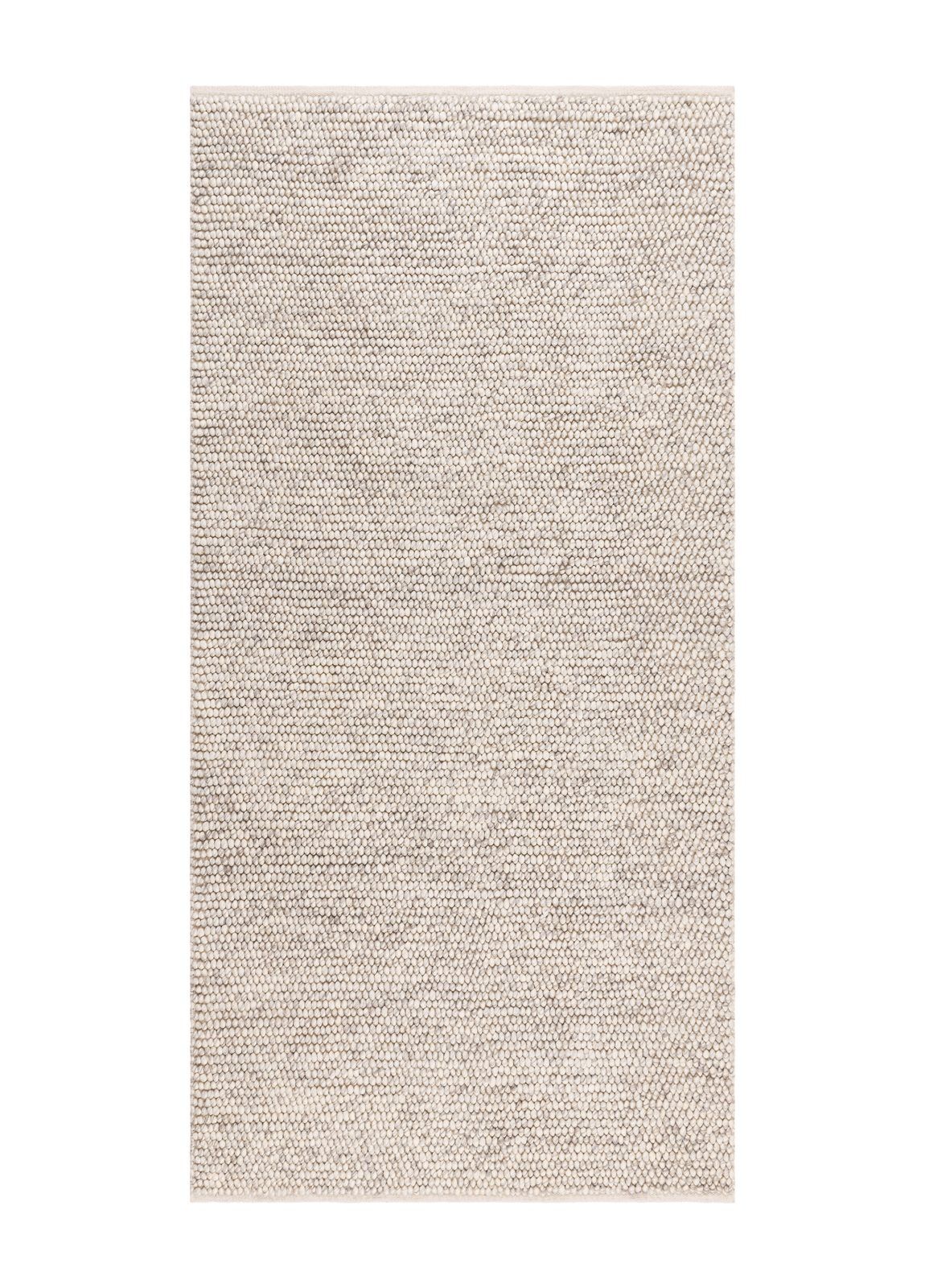 Håndvevd teppe KM Home Bubble 75x150 cm IvoryMelange - elfenben melert