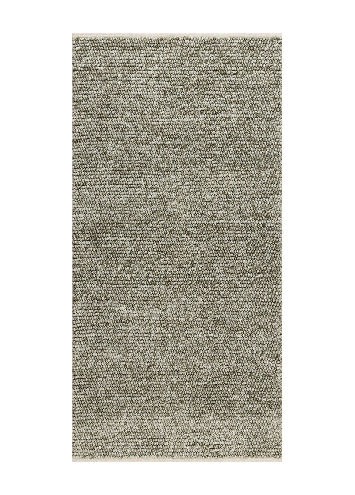 Håndvevd teppe KM Home Bubble 75x150 cm Olivengrønn - Olivengrønn