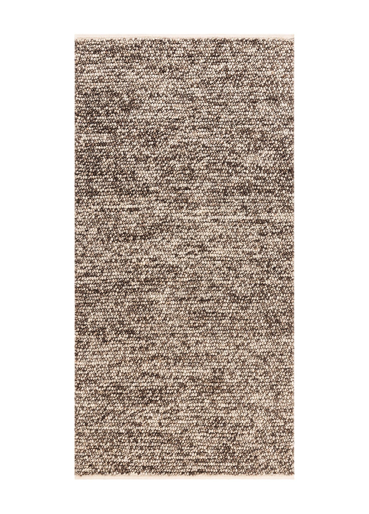 Håndvevd teppe KM Home Bubble 75x150 cm Sjokolade Melange - Sjokolade Melange