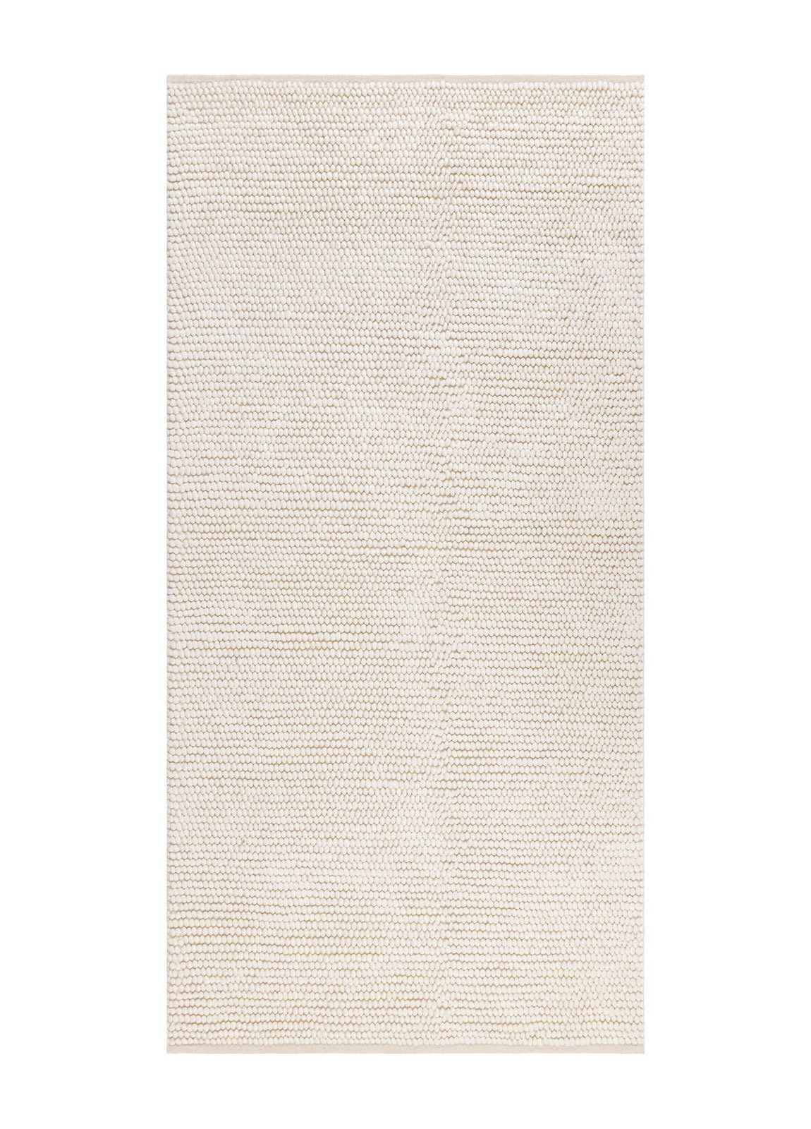 Håndvevd teppe KM Home Bubble 75x230 cm Creme - Creme