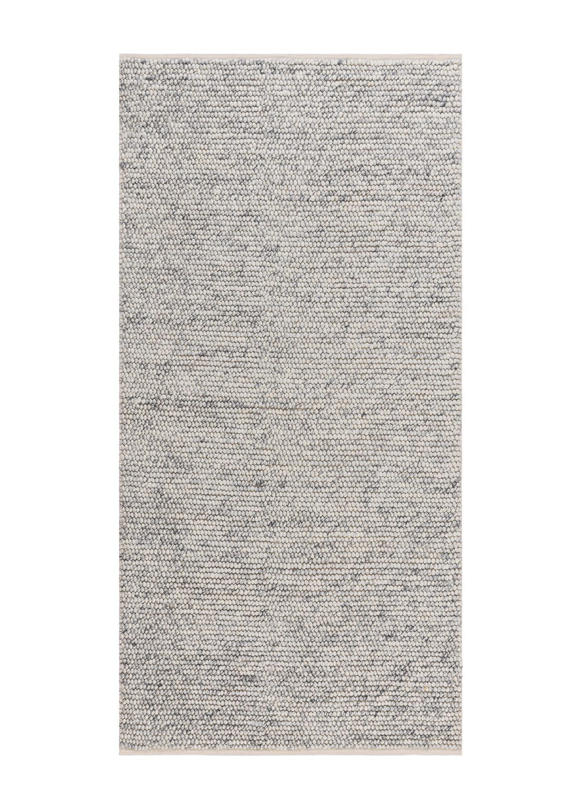 Håndvevd teppe KM Home Bubble 75x230 cm Grå Melange - Grå Melange