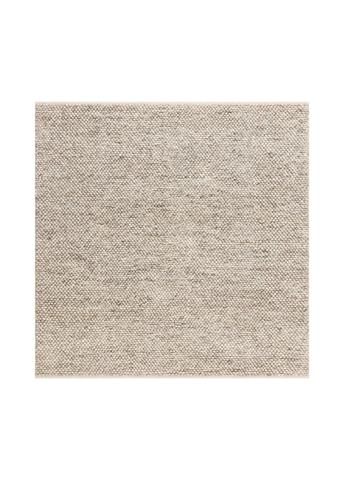 Håndvevd teppe KM Home Bubble kvadrat 200x200 cm Lin - lin
