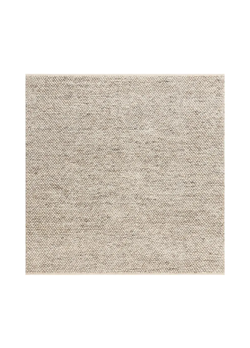 Håndvevd teppe KM Home Bubble kvadrat 240x240 cm Lin, lin