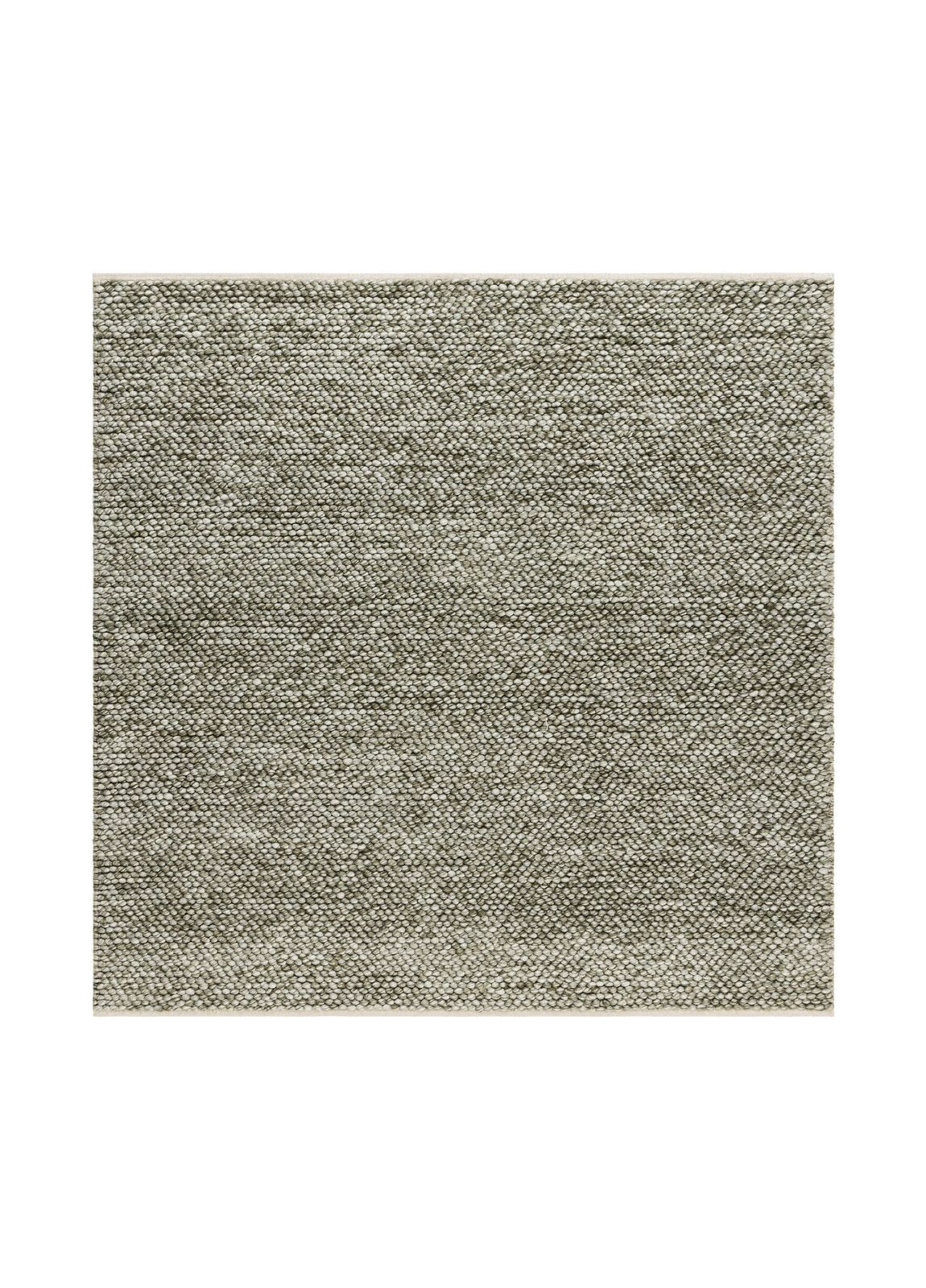 Håndvevd teppe KM Home Bubble kvadrat 300x300 cm Olivengrønn - Olivengrønn