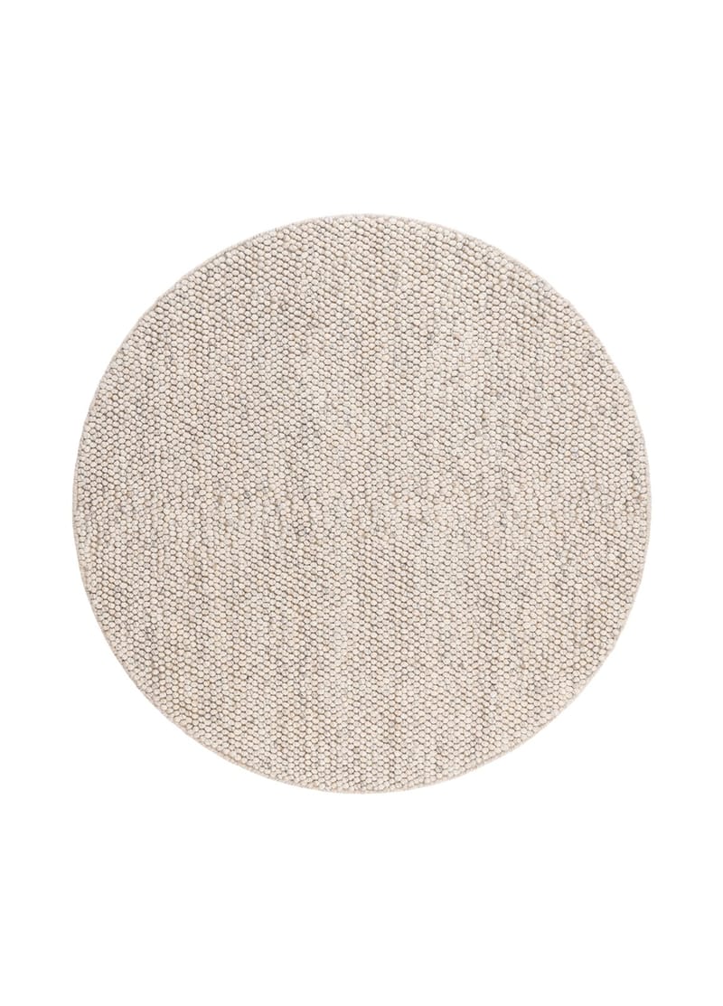 Håndvevd teppe KM Home Bubble rund 200x200 cm Sand, Sand
