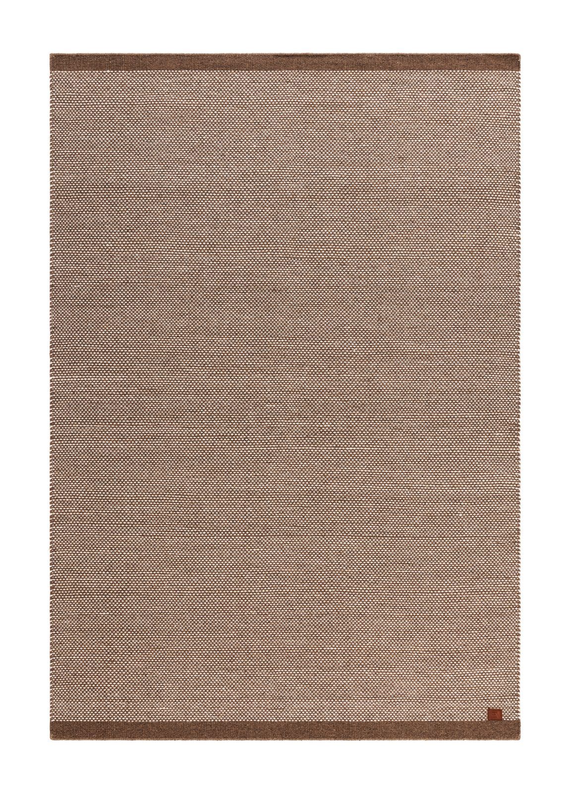 Håndvevd teppe KM Home Sandhamn 140x200 cm Mørk Lin - Mørk lin