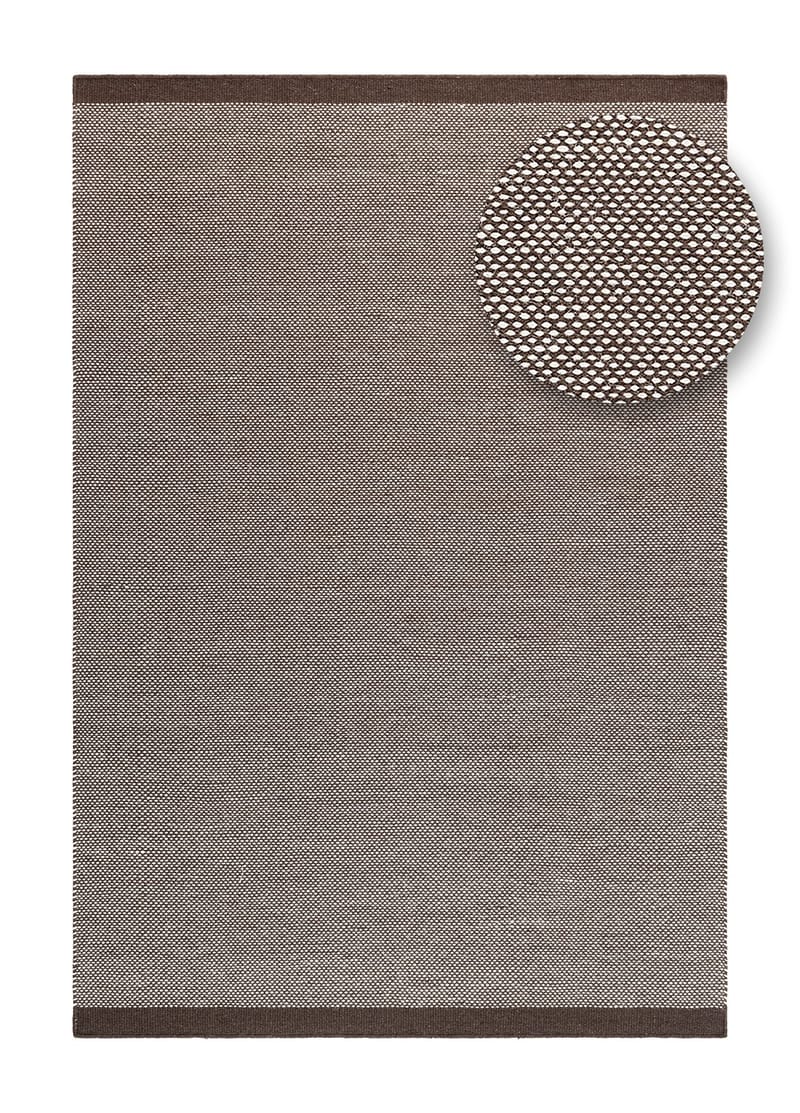 Håndvevd teppe KM Home Sandhamn 240x340 cm Sjokolade - Sjokolade - Tekstiler - Tepper & Matter - Moderne tepper - Ullteppe