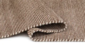 Håndvevd teppe KM Home Sandhamn 75x150 cm Mørk Lin - Mørk Lin - Tekstiler - Tepper & Matter - Moderne tepper - Ullteppe