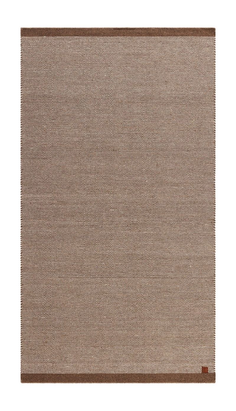 Håndvevd teppe KM Home Sandhamn 75x150 cm Mørk Lin, Mørk Lin