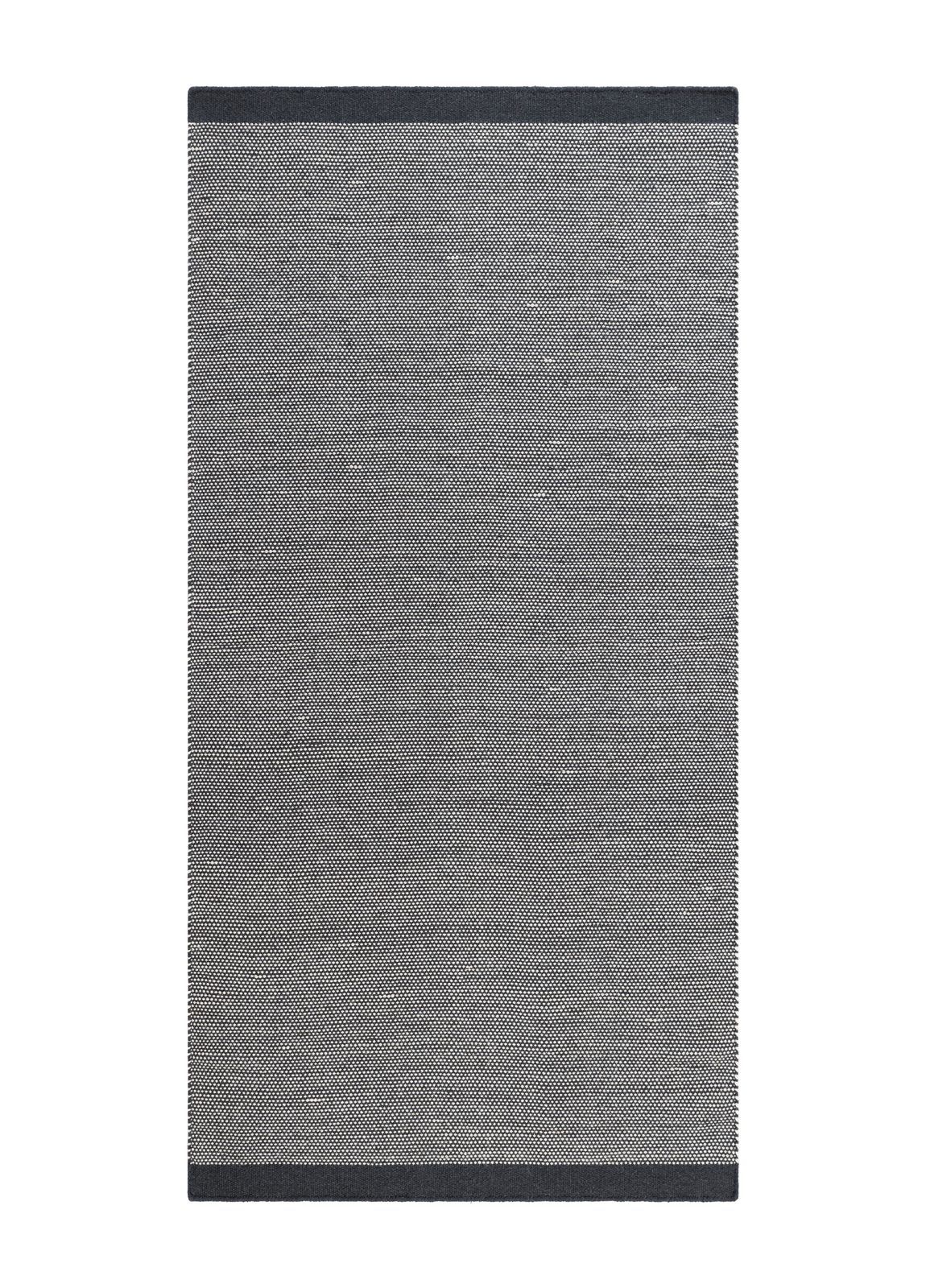 Håndvevd teppe KM Home Sandhamn 75x230 cm Indigoblå - Indigoblå