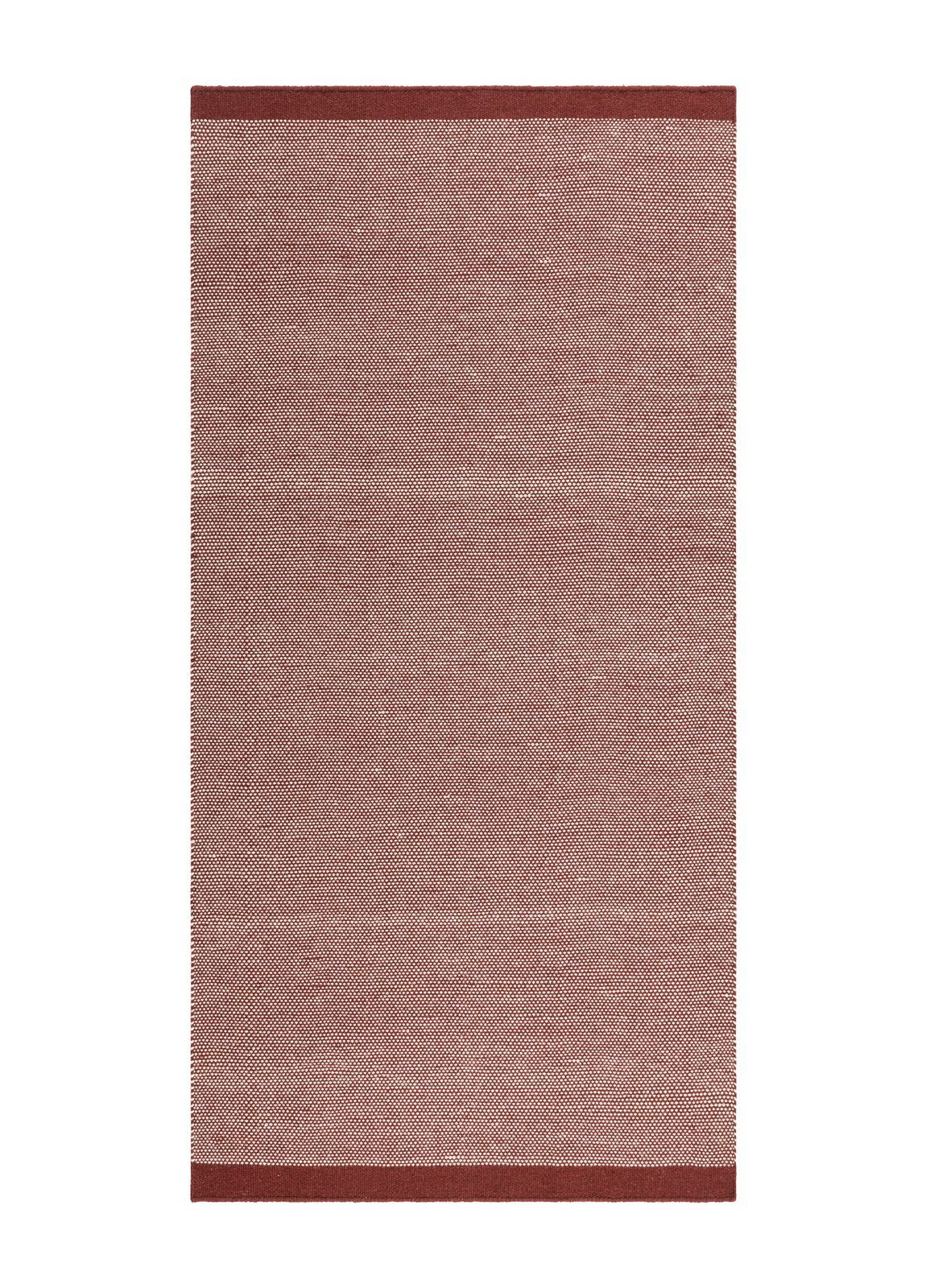 Håndvevd teppe KM Home Sandhamn 75x230 cm Marsala - Marsala