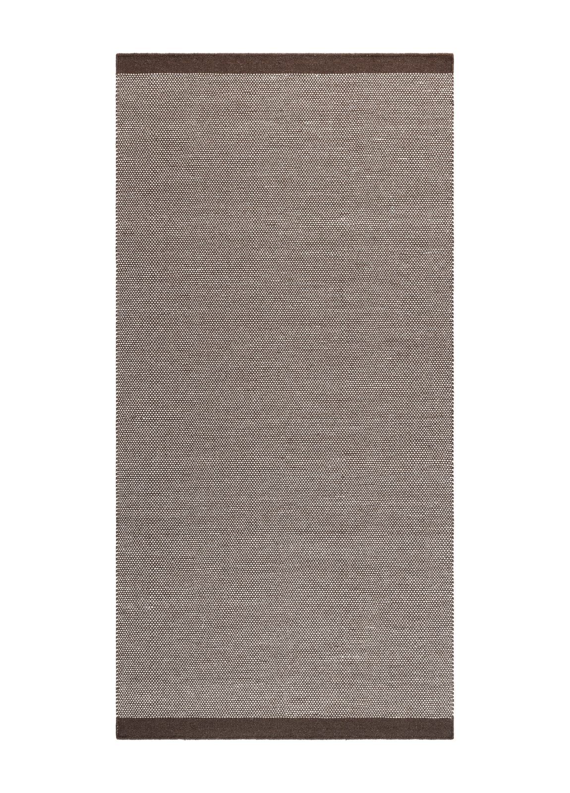 Håndvevd teppe KM Home Sandhamn 75x230 cm Sjokolade - Sjokolade