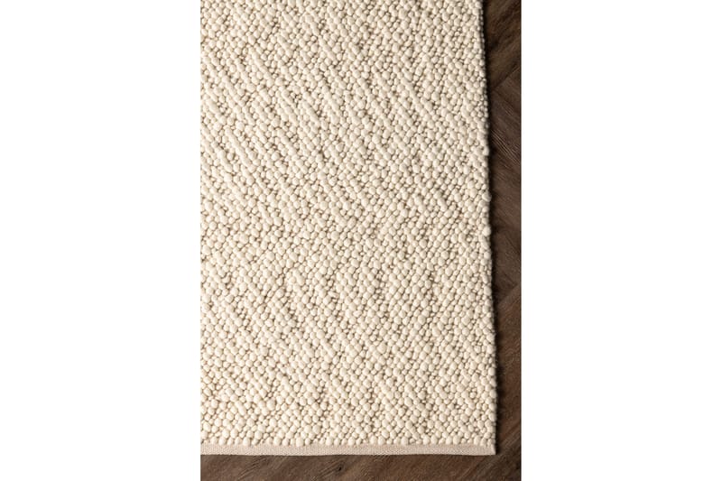 Jajru Ullmatte Rektangulær 200x300 cm - Hvid - Tekstiler - Tepper & Matter - Moderne tepper - Ullteppe