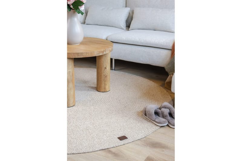 Ullteppe Merino - 200x200 cm, Lin - Tekstiler - Tepper & Matter - Moderne tepper - Ullteppe