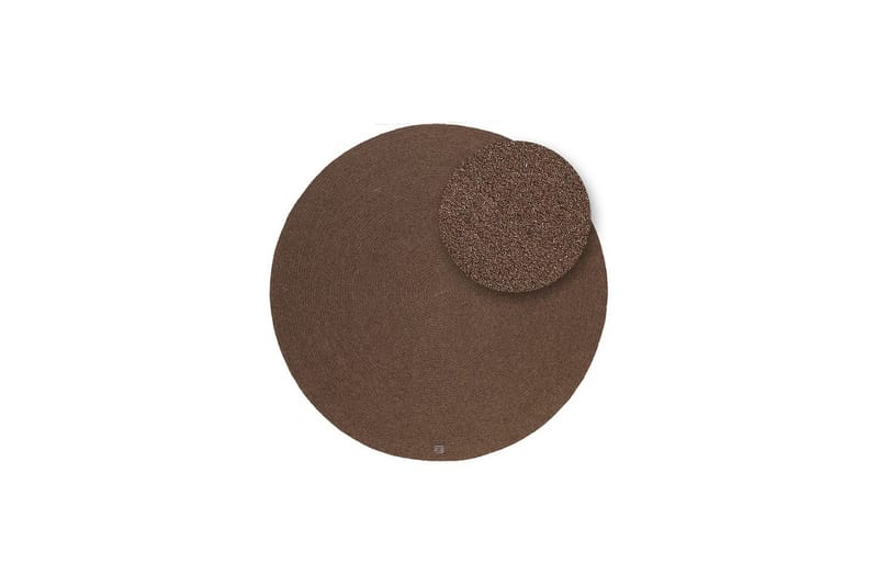 Ullteppe Merino - 200x200 cm, Sjokoladebrun - Tekstiler - Tepper & Matter - Moderne tepper - Ullteppe