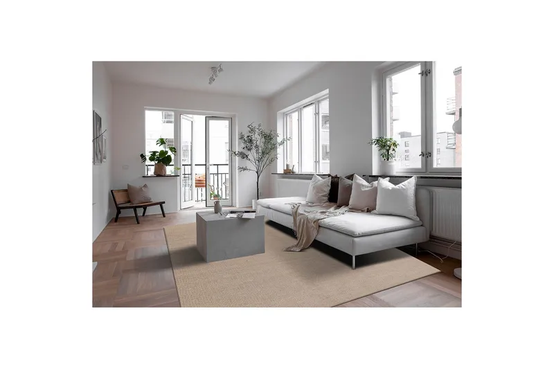 Ullteppe Molly - 160x230 cm, Mørk Lin - Tekstiler - Tepper & Matter - Moderne tepper - Ullteppe