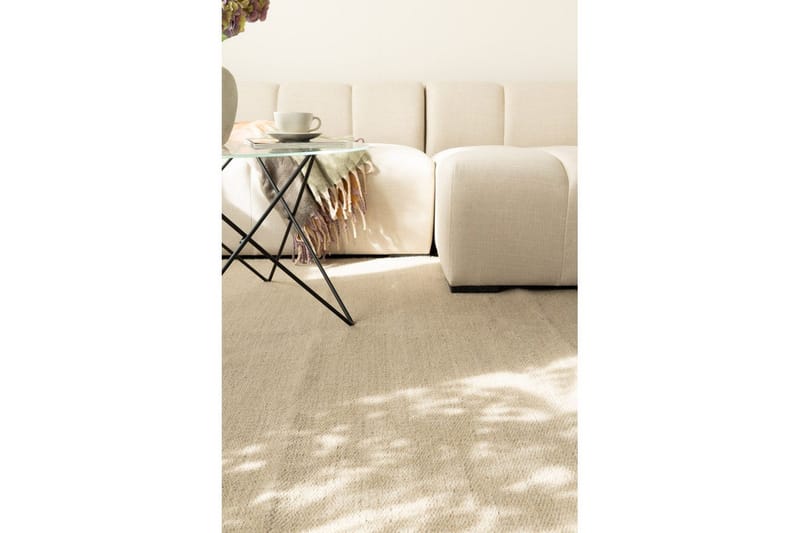 Ullteppe Molly - 200x200 cm, Mørk Lin - Tekstiler - Tepper & Matter - Moderne tepper - Ullteppe