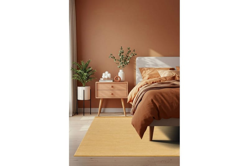 Ullteppe Sandhamn - 160x230 cm, Gul - Tekstiler - Tepper & Matter - Moderne tepper - Ullteppe