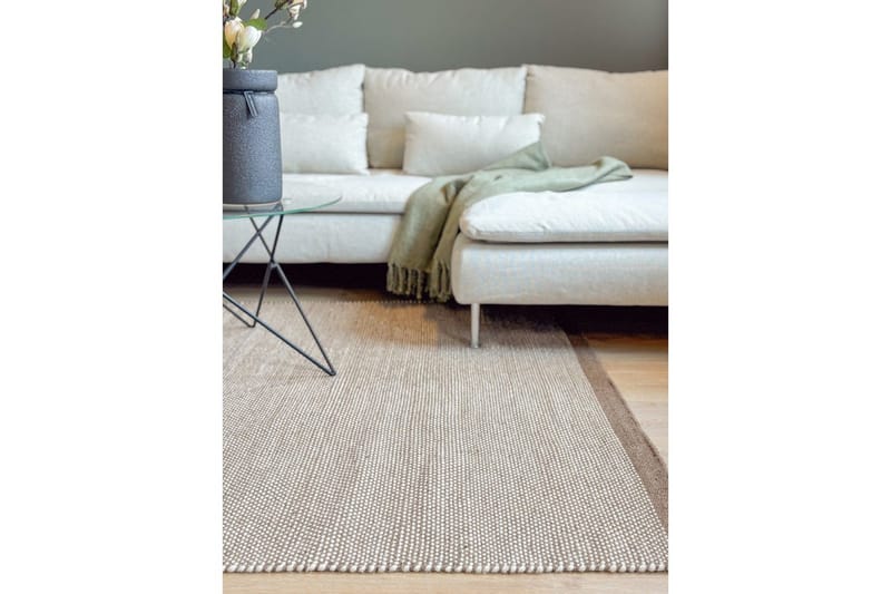 Ullteppe Sandhamn - 160x230 cm, Mørk Lin - Tekstiler - Tepper & Matter - Moderne tepper - Ullteppe