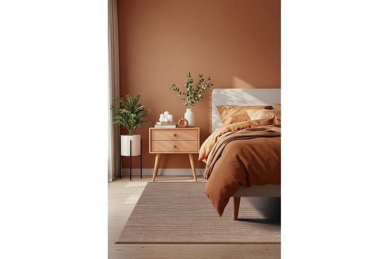 Ullteppe Sandhamn - 160x230 cm, Mørk Lin - Tekstiler - Tepper & Matter - Moderne tepper - Ullteppe