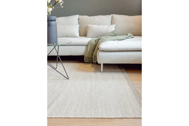 Ullteppe Sandhamn - 160x230 cm/Sølv - Tekstiler - Tepper & Matter - Moderne tepper - Ullteppe