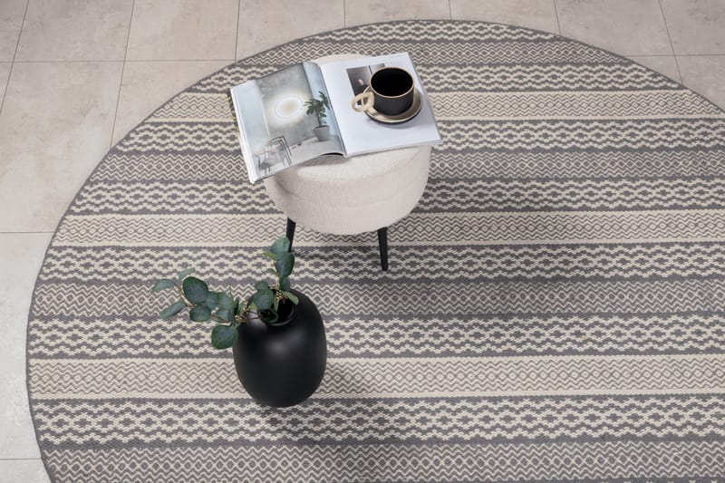 Sishu Ullmatte Rund 200 cm - Lys grå - Tekstiler - Tepper & Matter - Moderne tepper - Ullteppe