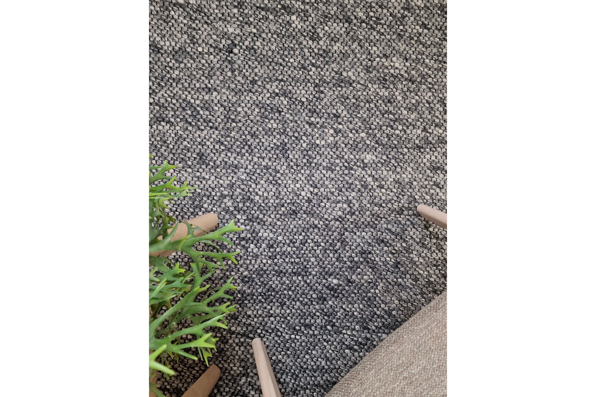 Skagen Ullmatte 160x230 cm Rektangulær - Grafittmelange - Tekstiler - Tepper & Matter - Moderne tepper - Ullteppe