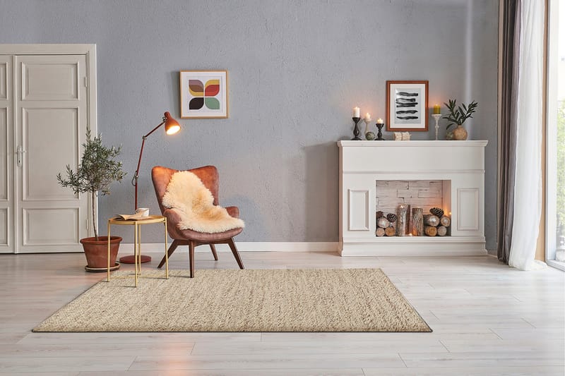 Skagen Ullmatte 160x230 cm Rektangulær - Naturmelange - Tekstiler - Tepper & Matter - Moderne tepper - Ullteppe