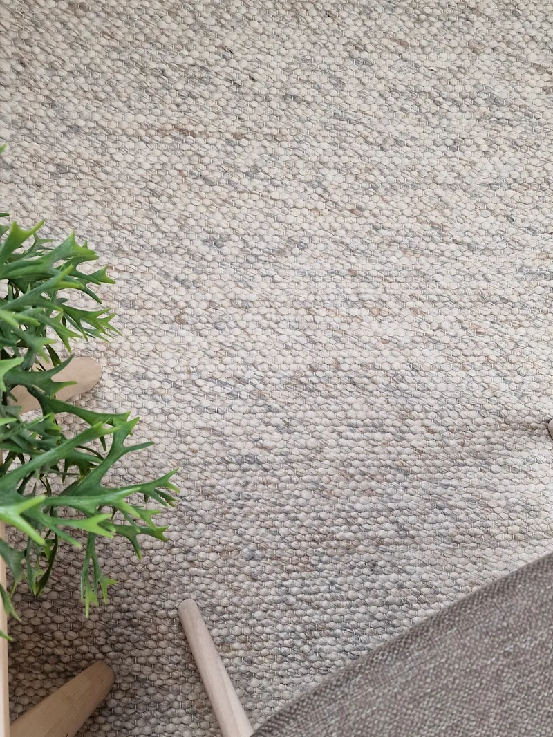 Skagen Ullmatte 160x230 cm Rektangulær - Sandmelange - Tekstiler - Tepper & Matter - Moderne tepper - Ullteppe