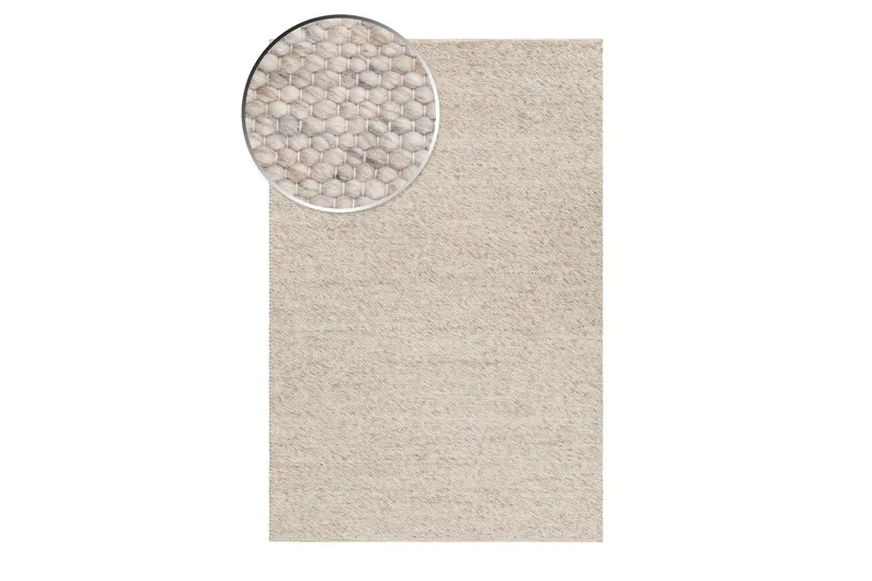 Skagen Ullmatte 160x230 cm Rektangulær - Sandmelange - Tekstiler - Tepper & Matter - Moderne tepper - Ullteppe