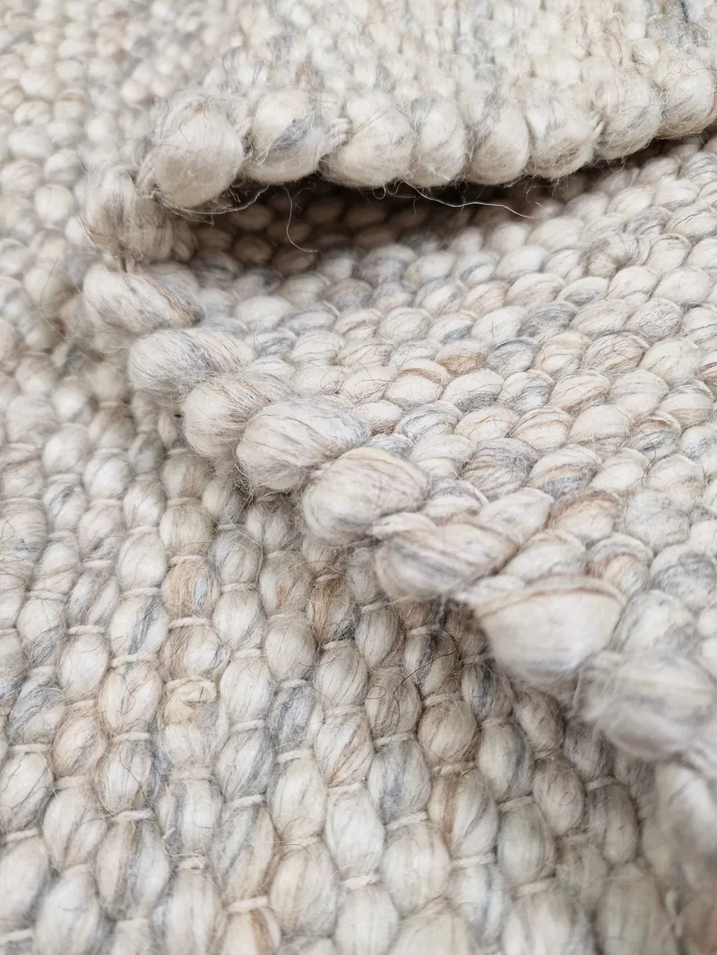 Skagen Ullmatte 160x230 cm Rektangulær - Sandmelange - Tekstiler - Tepper & Matter - Moderne tepper - Ullteppe