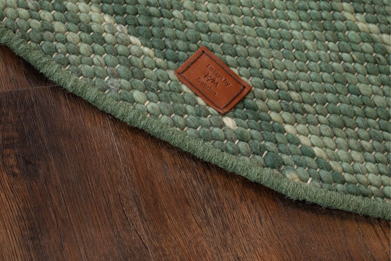 Skagen Ullmatte 200 cm Rund - Grønnmelange - Tekstiler - Tepper & Matter - Moderne tepper - Ullteppe