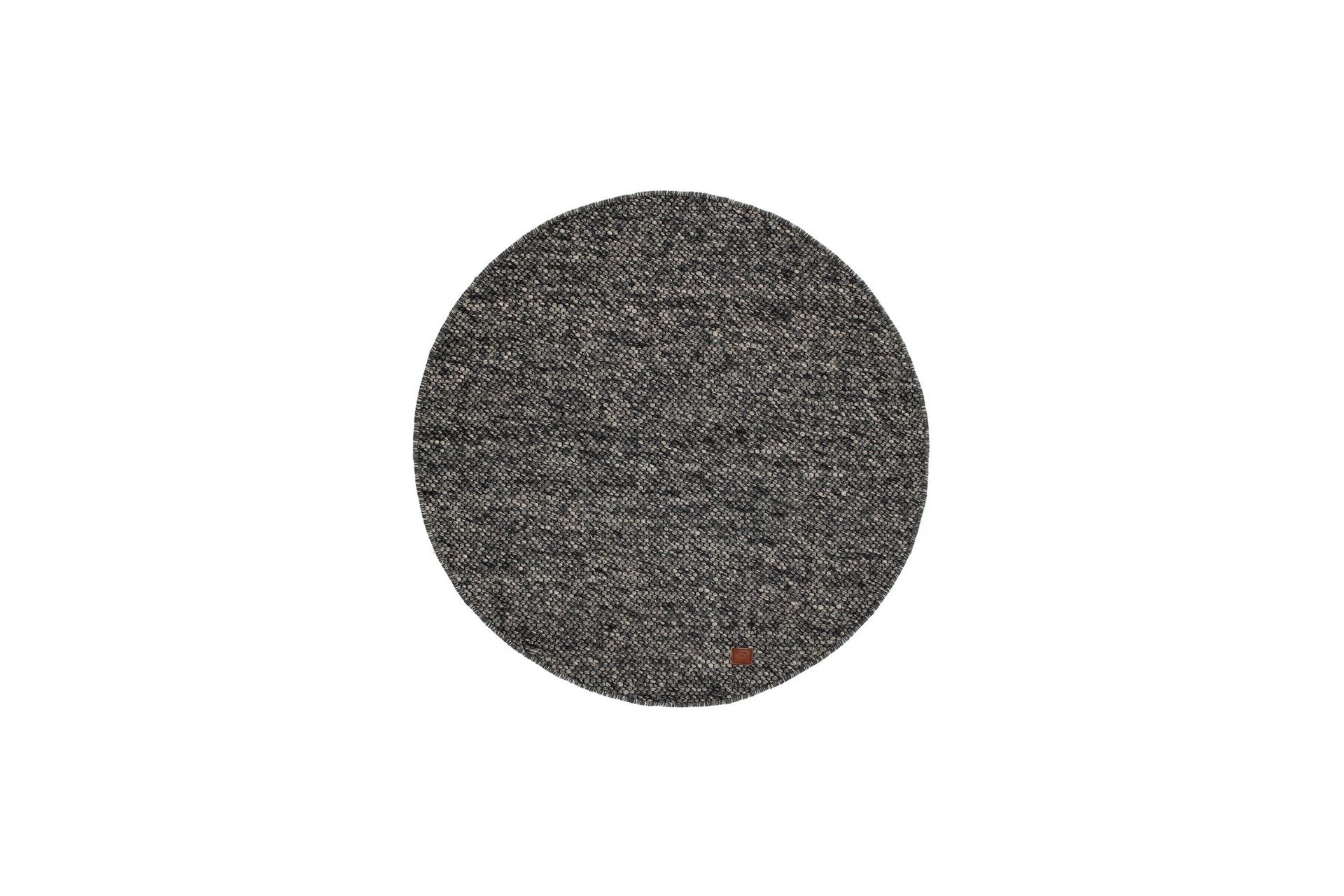 Skagen Ullmatte 240 cm Rund - Grafittmelange