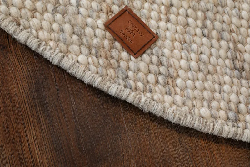 Skagen Ullmatte 300 cm Rund - Sandmelange - Tekstiler - Tepper & Matter - Moderne tepper - Ullteppe