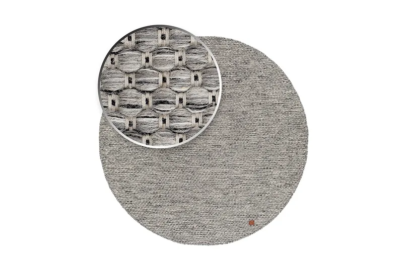 Torekov Ullmatte Rund 200 cm - Grå - Tekstiler - Tepper & Matter - Moderne tepper - Ullteppe